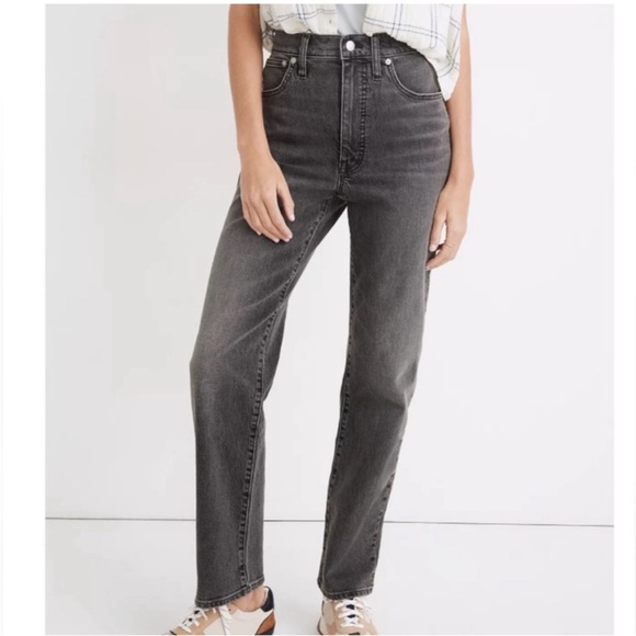 Madewell Women's The Perfect Vintage Straight Jean in Gray size 27 - Picture 2 of 9